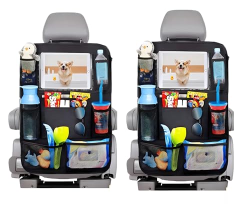 Organizador de asiento trasero de coche y protector de asien