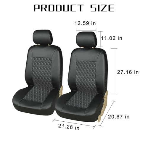 Mandark Juego completo de 4 fundas de asiento de automóvil,