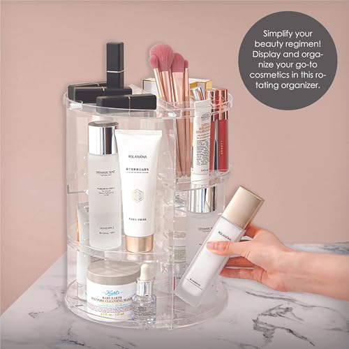 Organizador de maquillaje giratorio 360 grados