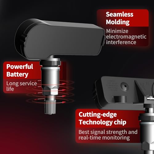 Marsflex Sensores TPMS aptos para GM, 4 sensores de presión