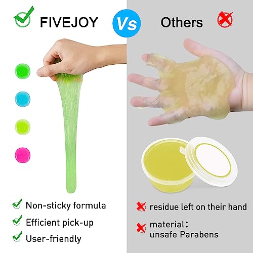 FiveJoy - Gel de limpieza para interior de vehículos, 4 unid