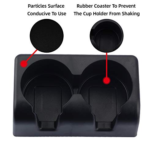 Dasbecan Asiento trasero doble soporte para consola central,