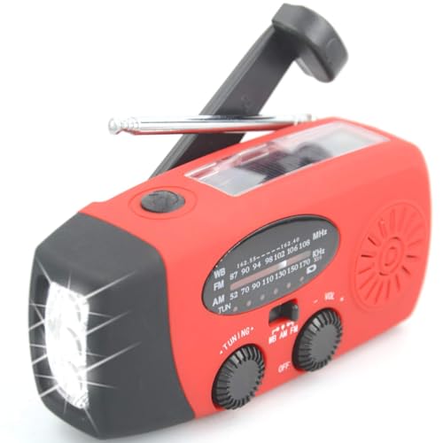 【Aivica-088】 Radio meteorológica NOAA de 7400 mWh Radio de e