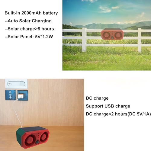 Alarma solar con sensor de movimiento para exteriores, sonid