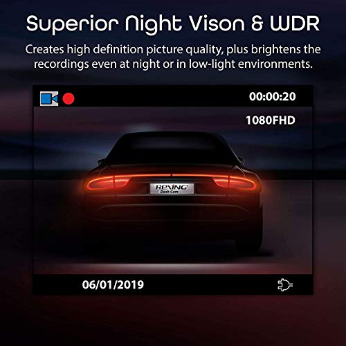 Rexing V1 Basic Dash Cam 1080P FHD DVR Grabador de conducció