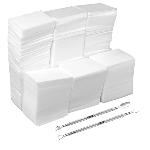 1000 toallitas de gel para quitar esmalte de uñas, almohadil