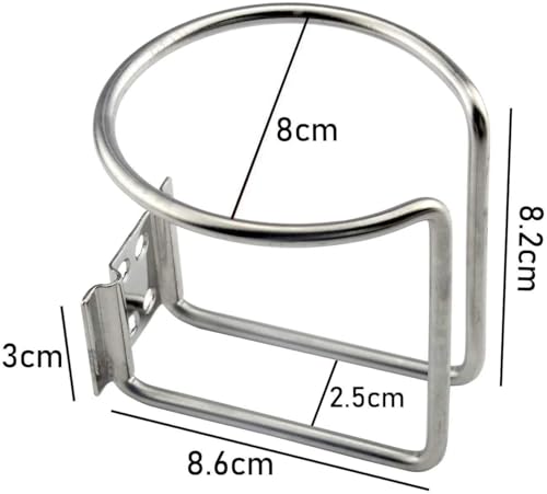 Z-Color - 2 soportes universales para bebidas de acero inoxi