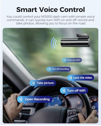 AZDOME M300S 4K Dash Cam con 5.8G WiFi 64GB tarjeta SD, 170°