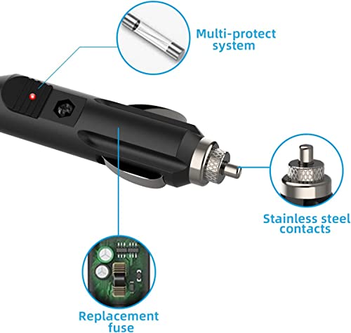 Cargador de coche de 12 V 2 A, cable de alimentación univers