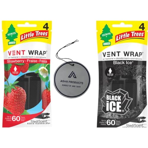 Little Tree Vent Warp - Paquete de 4 unidades – Black Ice |