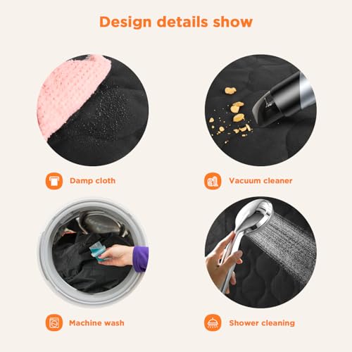Funda impermeable para asiento trasero de automóvil, plegabl