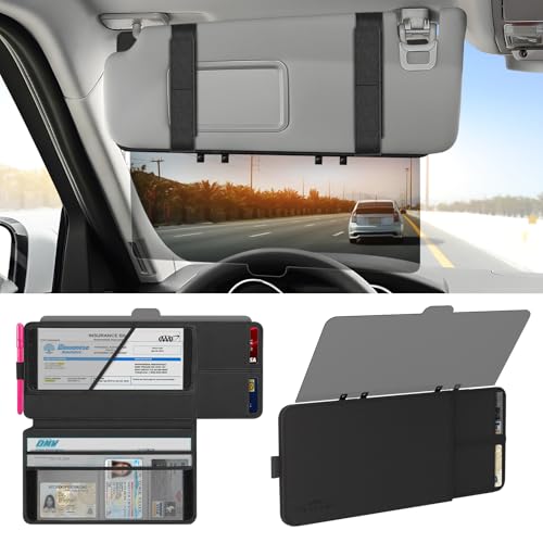 Extensor de visera solar para automóvil con soporte de regis