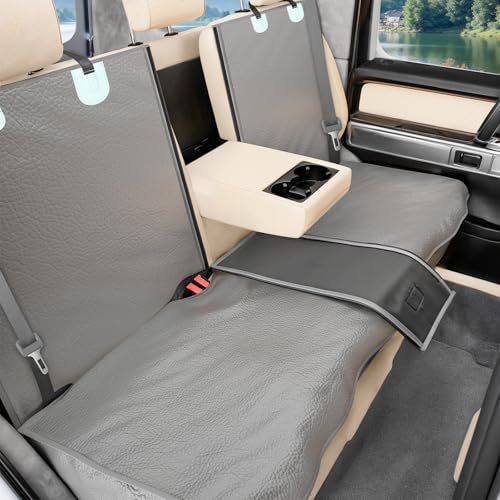 Funda de asiento de automóvil para perro con piel sintética,