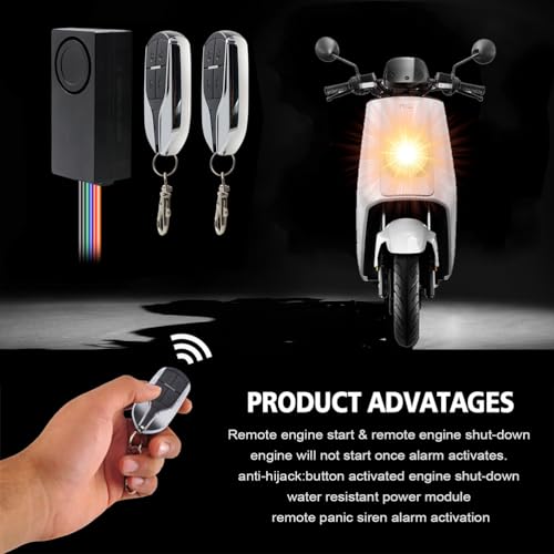 Garneck Sistema de entrada sin llave para coche, alarma anti