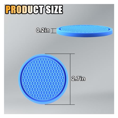 4 posavasos para automóvil, 2.7 pulgadas, diseño de panal de