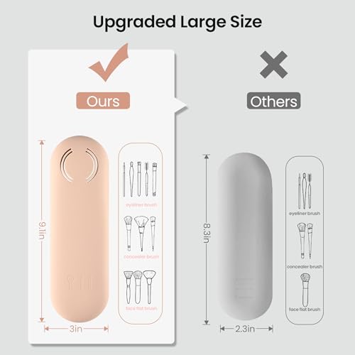 Soporte para brochas de maquillaje de viaje, estuche organiz