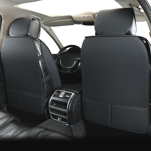Fundas de asiento de cuero para automóviles, juego completo