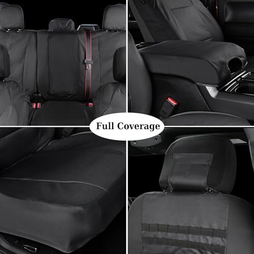 Coverado Fundas de asiento trasero de automóvil, impermeable