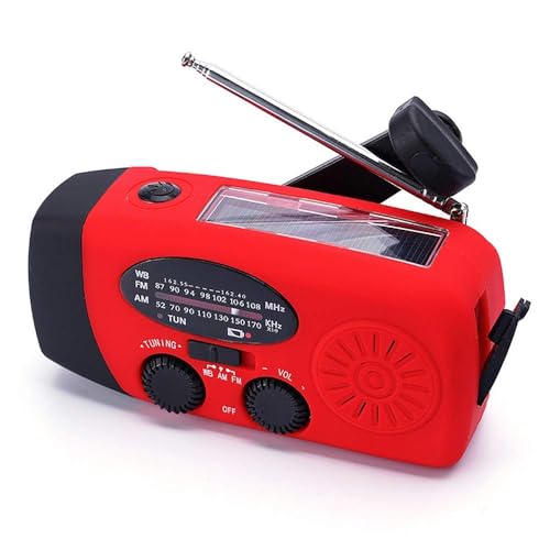 Radio meteorológica FM/AM/NOAA con manivela autoalimentada s