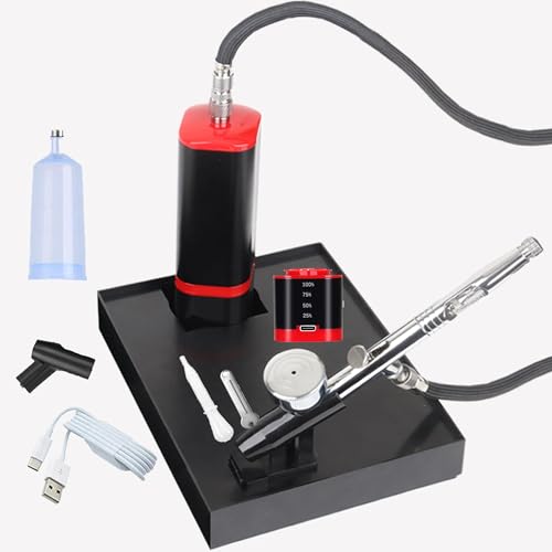 Kit de aerógrafo inalámbrico con soporte para cepillo de air