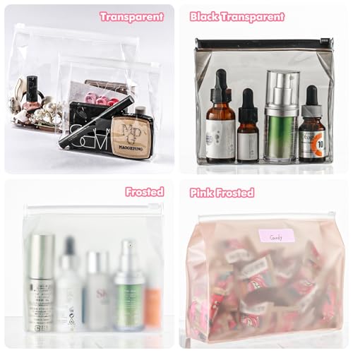 Circloophs Mini bolsas organizadoras de maquillaje transpare