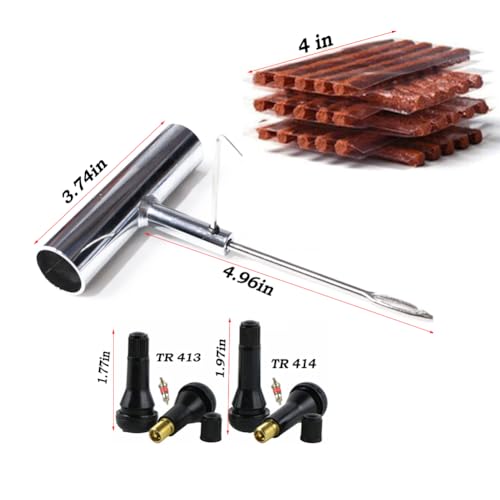 Kit de 65 tapones para neumáticos, herramientas universales
