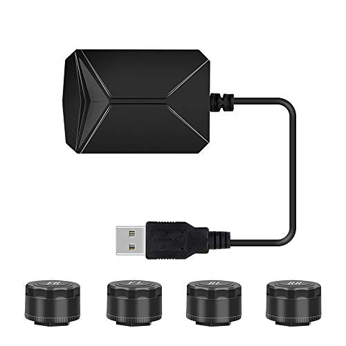 Shkalacar TPMS Monitoreo de presión de neumáticos con 4 sens