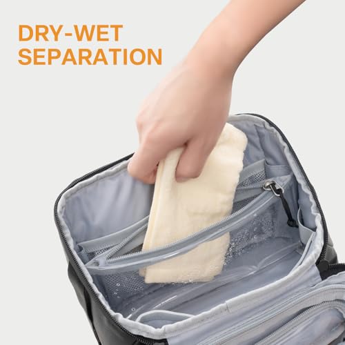 Everfun Neceser compacto para hombres y mujeres de viaje, ki