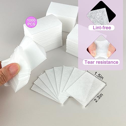 1000 toallitas de gel para quitar esmalte de uñas, almohadil