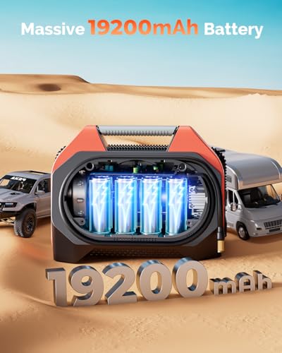 ETENWOLF VORTEX S6 - Inflador de neumáticos, compresor de ai