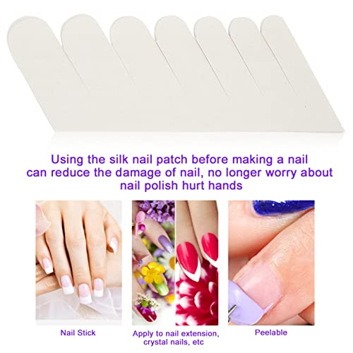 Envoltura de uñas de seda, adhesivo para reforzar las uñas,