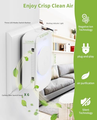 Purificador de aire enchufable para el hogar (paquete de 1),