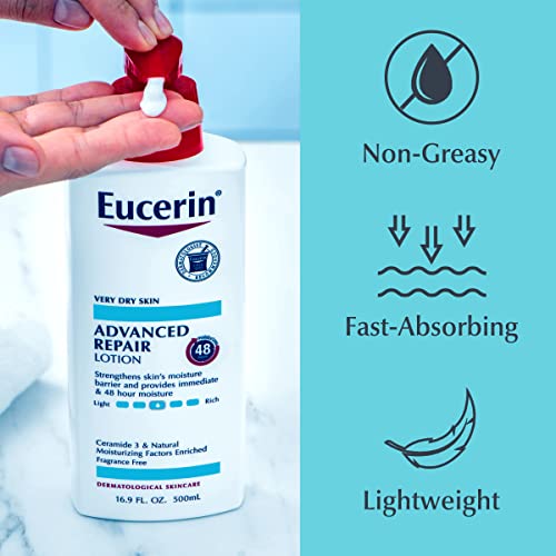 Eucerin Advanced Repair - Loción corporal sin perfume para p