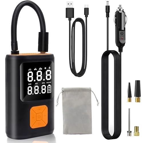 Tire Inflator Portable Air Compressor, 150PSI Cordless Smart