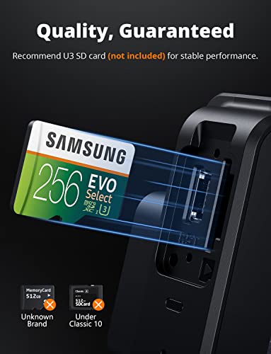 Kingslim D4 Dual Dash Cam con GPS WiFi integrado, frontal 4K