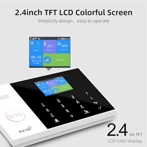 YBJ Sistema de alarma inalámbrico 4G y WiFi, sistema de alar