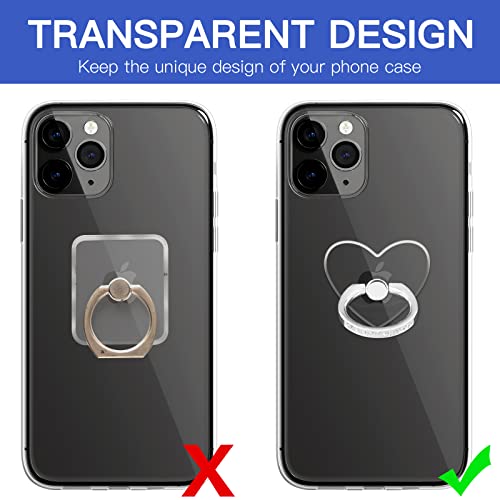 YINHEXI Soporte de anillo transparente para teléfono celular