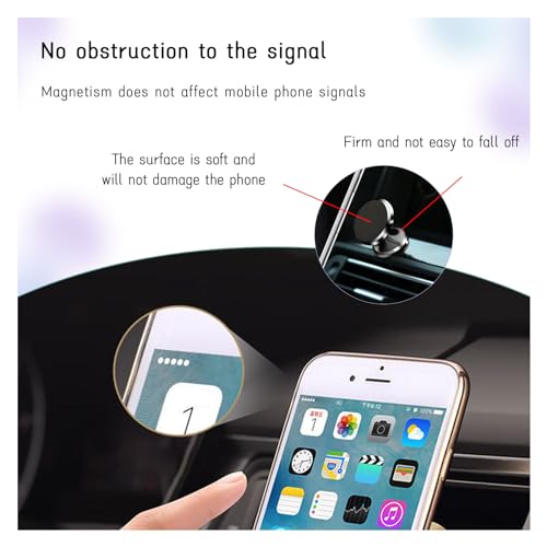 Augeny Soporte magnético para teléfono celular, 360 grados,