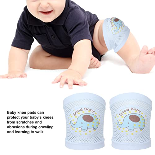 ZJchao Rodilleras para bebés, patrón de elefante azul, para