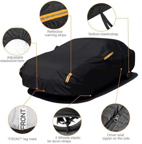 NEVERLAND Cubierta de automóvil sedán impermeable, resistent