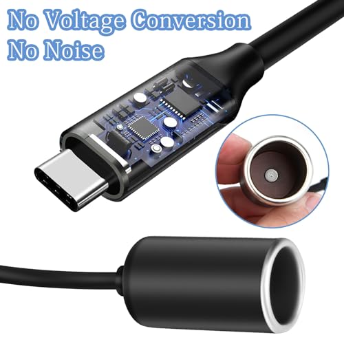 Cable de alimentación USB C macho a 12V para encendedor de c
