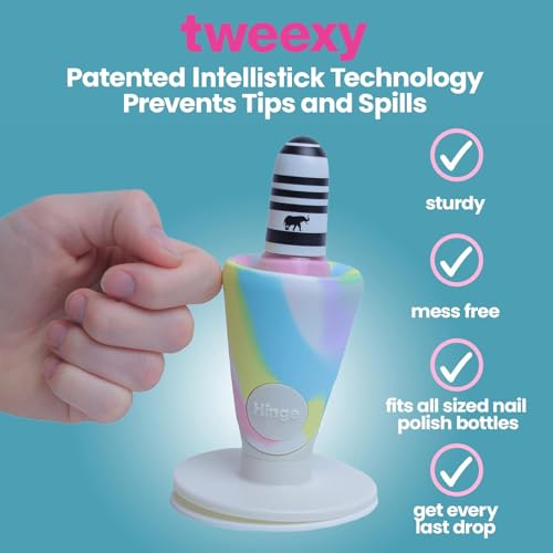tweexy Hinge Untippable Nail Polish Bottle Holder | Anti-Spi