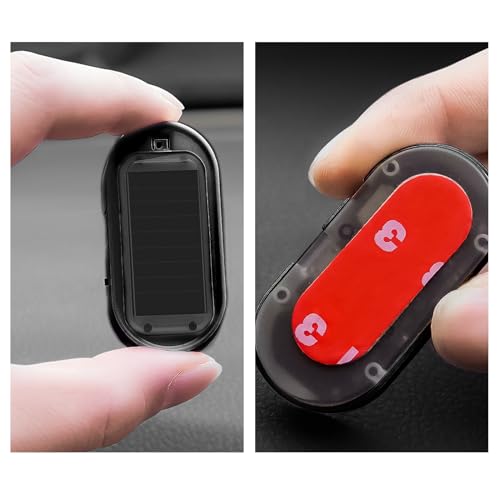 Shudyear Alarma simulada de energía solar para automóvil, lu