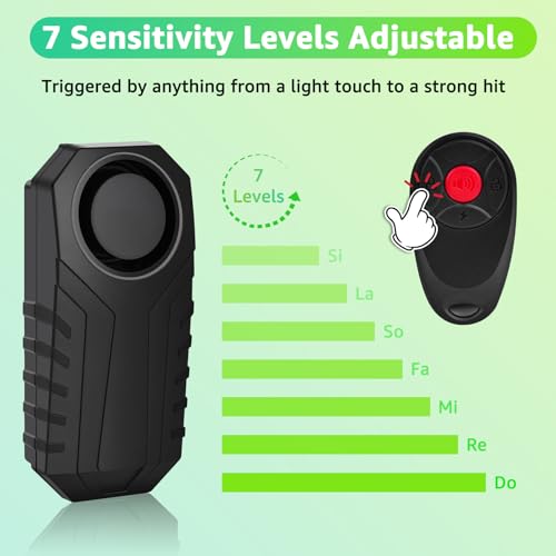 Alarma de bicicleta con control remoto, alarma de bicicleta