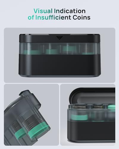 HALOBLK Soporte de monedas de mayor capacidad para organizad
