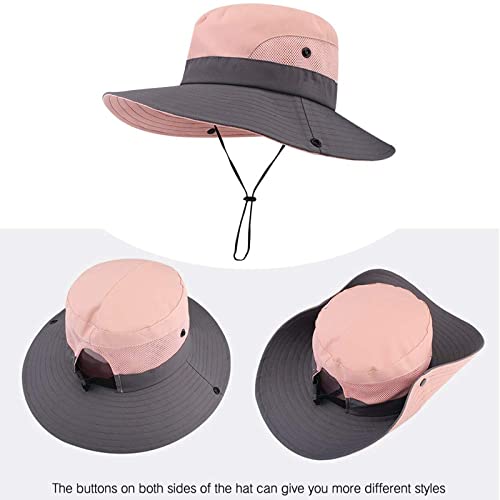 ZOORON Sombrero de safari para cola de caballo para mujer, a