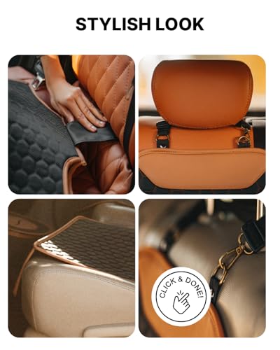Protector de asiento de automóvil de cuero prémium para niño