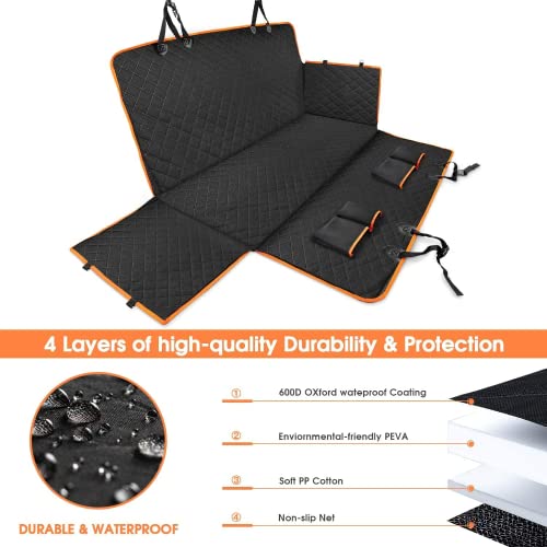 Funda de asiento de coche para perro, hamaca impermeable par