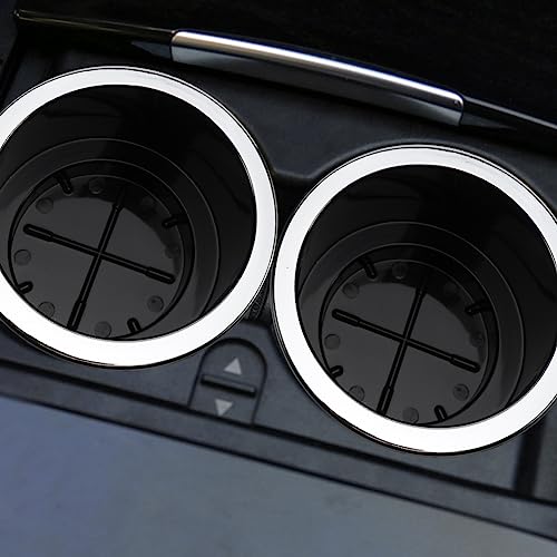 4 piezas de plástico negro para portavasos de bebidas, inser