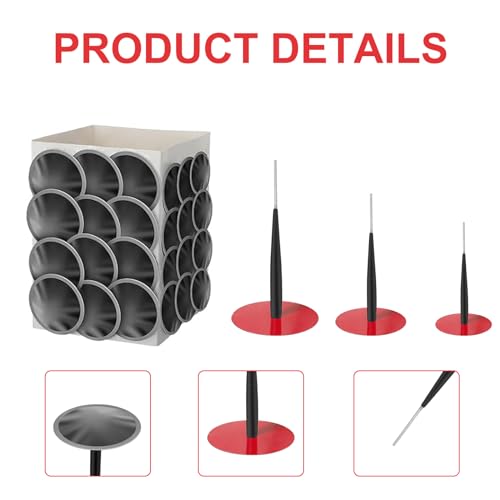 Kit de 37 tapones de goma para reparación de neumáticos, inc